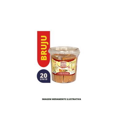 DOCE - BRUJU - 55g LEITE QUADRADO - PT20